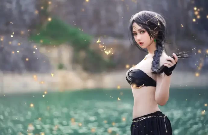 【cosplay】镜酱 – 鬼刀风铃公主 [22P-7MB]