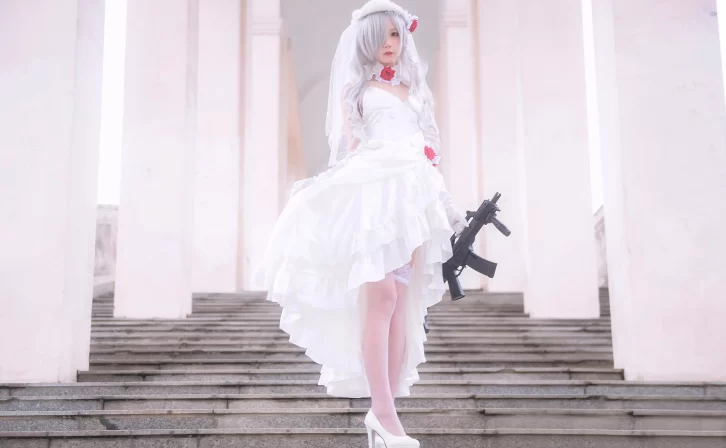 【cosplay】五更百鬼 – 婚纱[10P-96MB]