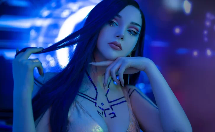 【cosplay】Sayathefox – Cyberpunk Dress [15P-202MB]