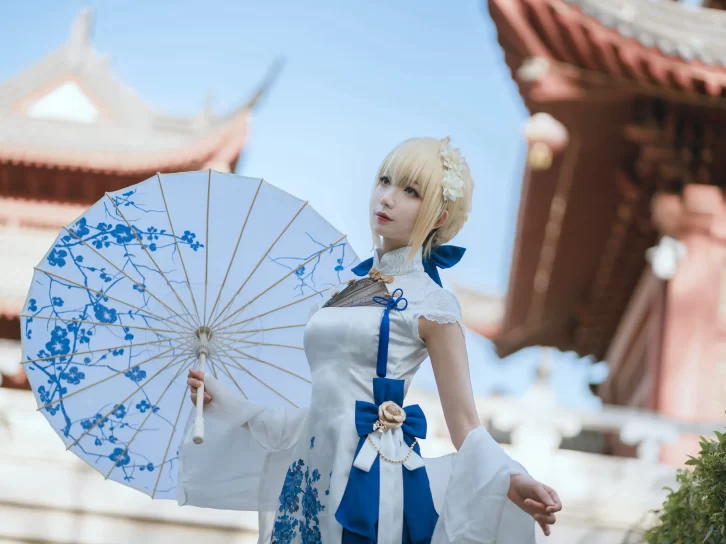 【cosplay】封疆疆v – saber 旗袍 [34P-367MB]