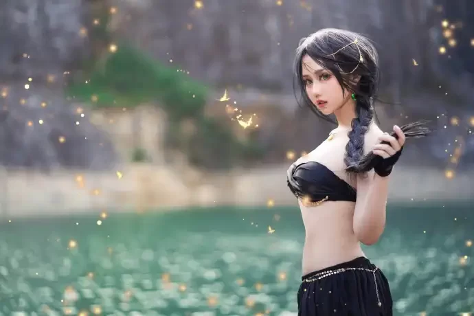 【cosplay】镜酱 – 鬼刀风铃公主 [22P-7MB]