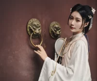 【美女写真】如月灰 – 汉服 大慈寺外景 [9P-44MB]