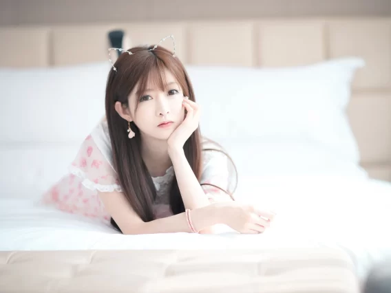 【美女写真】王羽杉Barbieshy – 粉色连衣裙[16P-52.4MB]