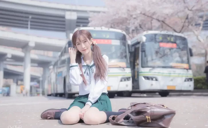 【美女写真】王羽杉Barbieshy – JK樱花[20P-26.6MB]