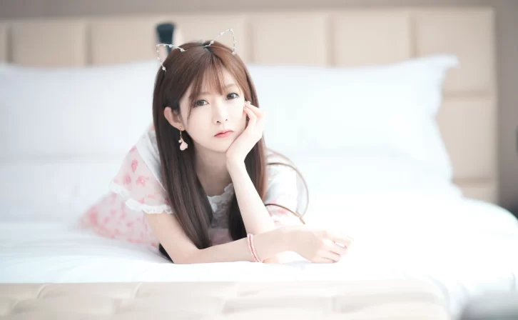 【美女写真】王羽杉Barbieshy – 粉色连衣裙[16P-52.4MB]