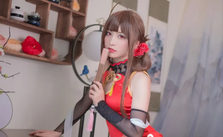 【cosplay】星野saori – DSR-50红牡丹 [10P-136MB]