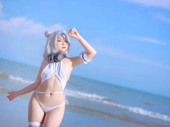 【cosplay】Sayo Momo – Azur Lane Le Malin bikini [22P-209MB]
