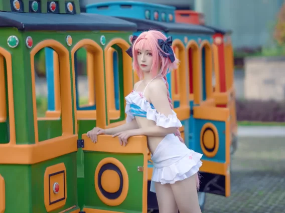 【cosplay】SA_海藻酸钠 – 阿福泳装 [9P-26MB]