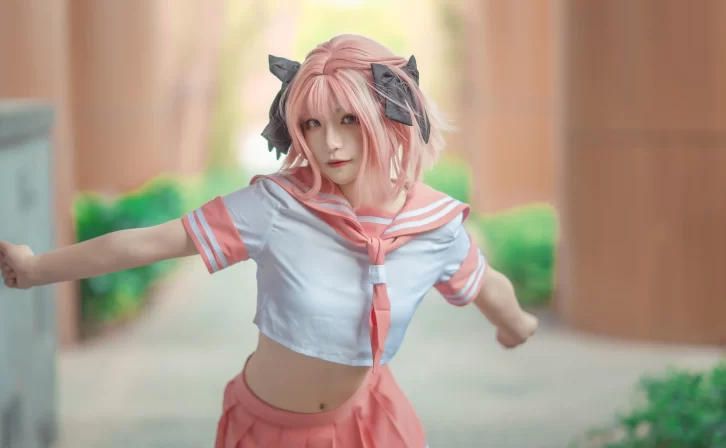 【cosplay】SA_海藻酸钠 – 阿福jk [9P-64MB]