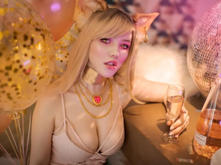 【cosplay】Lada Lyumos – Ahri Birthday[25P-4.45MB]