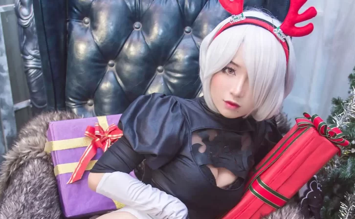 【cosplay】ChonoBlack – 2B Xmas[15P-5.73MB]