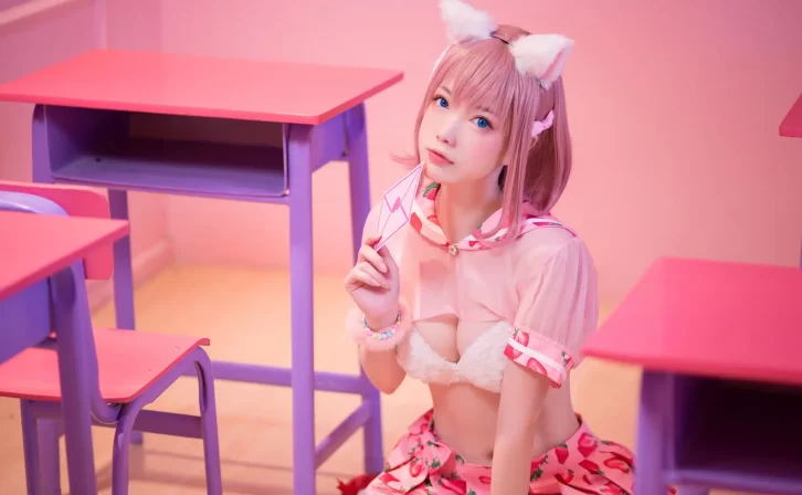 【cosplay】妖少you1 – 草莓蛋糕猫[11P-28MB]