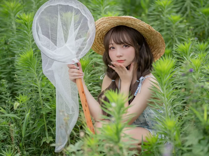 【美女写真】花铃 – 田野 [39P-425M]