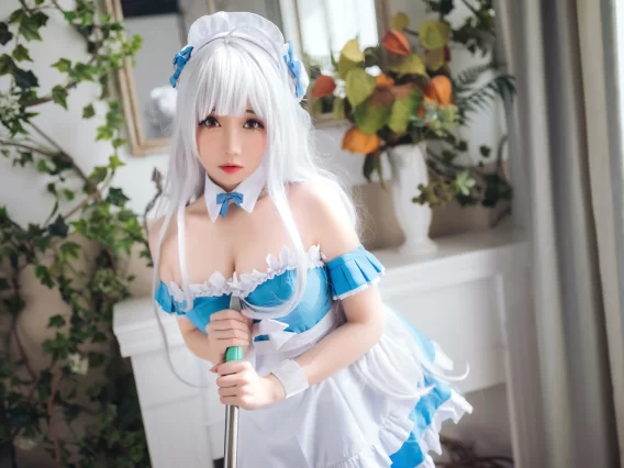 【cosplay】焖焖碳 – 小天鹅女仆 [30P-125MB]