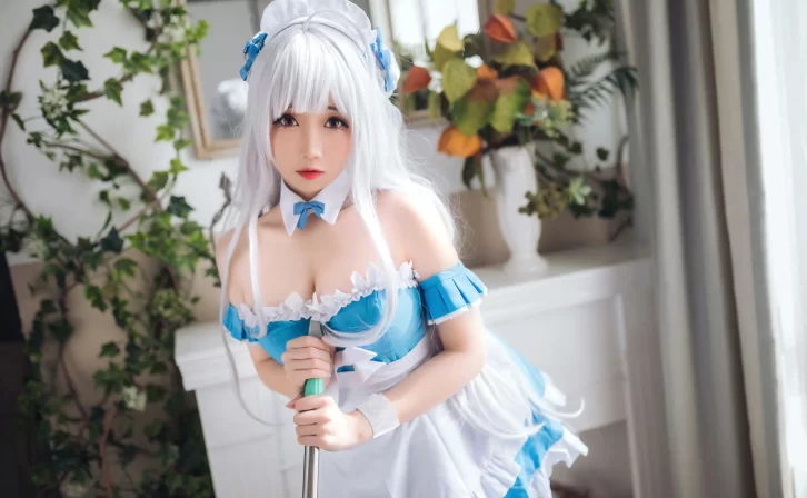 【cosplay】焖焖碳 – 小天鹅女仆 [30P-125MB]