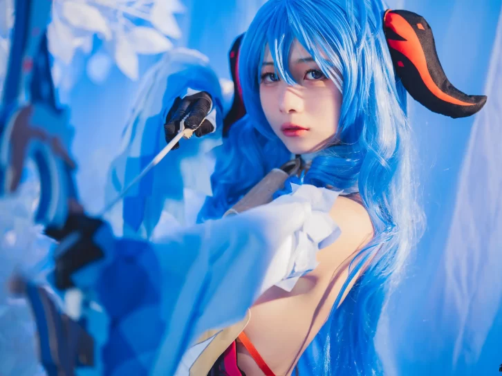 【cosplay】清青琴玖 – 甘雨COSPLAY [25P-582MB]