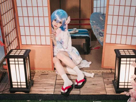 【cosplay】神沢永莉 – 蕾姆和风 [47P-219NB]