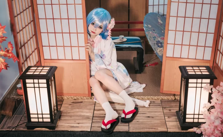 【cosplay】神沢永莉 – 蕾姆和风 [47P-219NB]