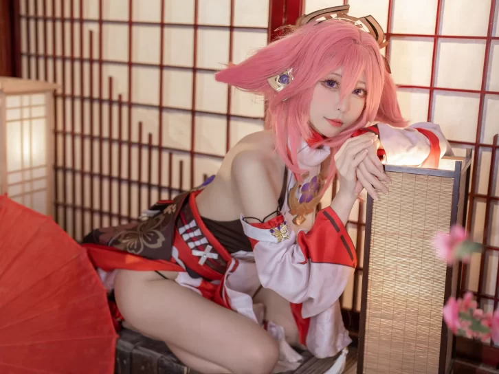 【cosplay】樱岛嗷 – 八重神子 [20P-273MB]