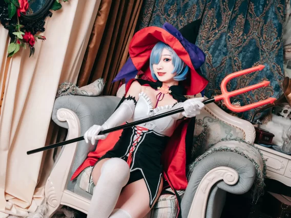 【cosplay】桃墨公子 – 万圣节的蕾姆 [22P-239MB]