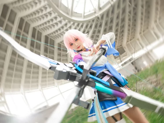 【cosplay】尤幽 – 三月七 [18P-282MB]