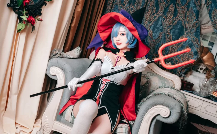 【cosplay】桃墨公子 – 万圣节的蕾姆 [22P-239MB]