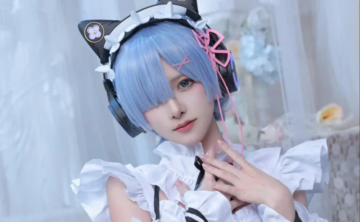 【cosplay】腥味猫罐 – REM蕾姆 [12P-76MB]