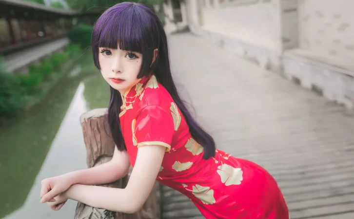 【cosplay】巧克力小圆面包 – 五更琉璃 新春旗袍 [22P-205MB]