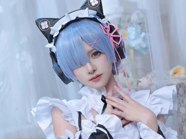 【cosplay】腥味猫罐 – REM蕾姆 [12P-76MB]