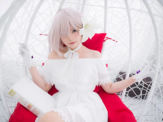 【cosplay】Miu只 – Mashu White Dress [27P-174MB]