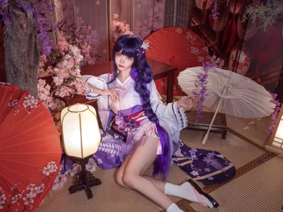 【cosplay】艾西Aiwest – 雷电将军 [30P-754MB]