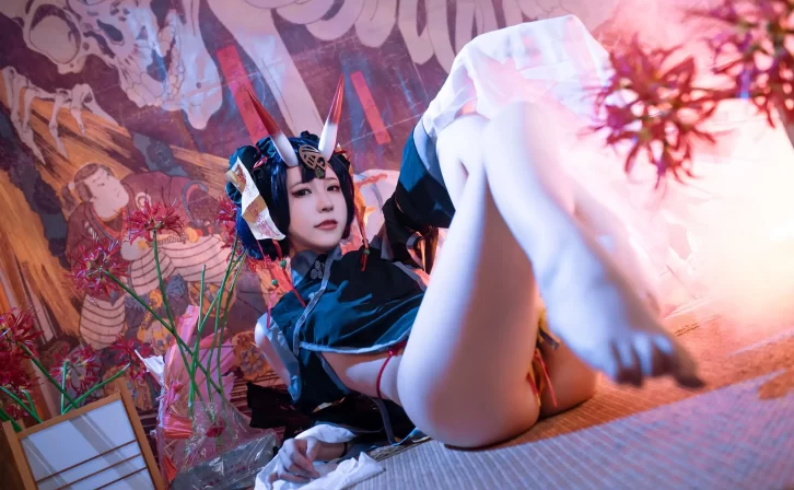 【cosplay】Quan冉有点饿 – 酒吞同人僵尸 [47P-555MB]