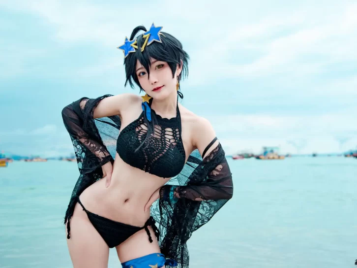 【cosplay】巴鲁巴鲁BaRu – 治亚泳装 [10P-120MB]