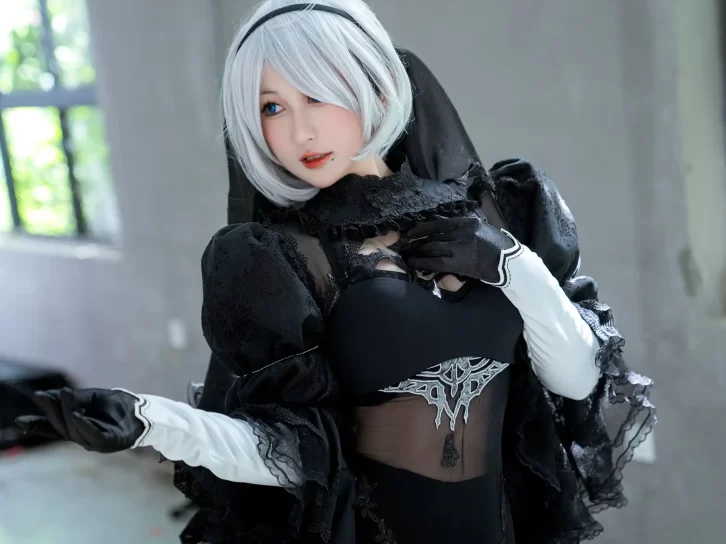 【cosplay】喵喵的喵吖 –  杭州漫展 尼尔机械纪元 2B [12P-83MB]